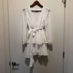 Princess Polly Dresses Princess Polly Legendary Lovers Plunge Dress White Poshmark